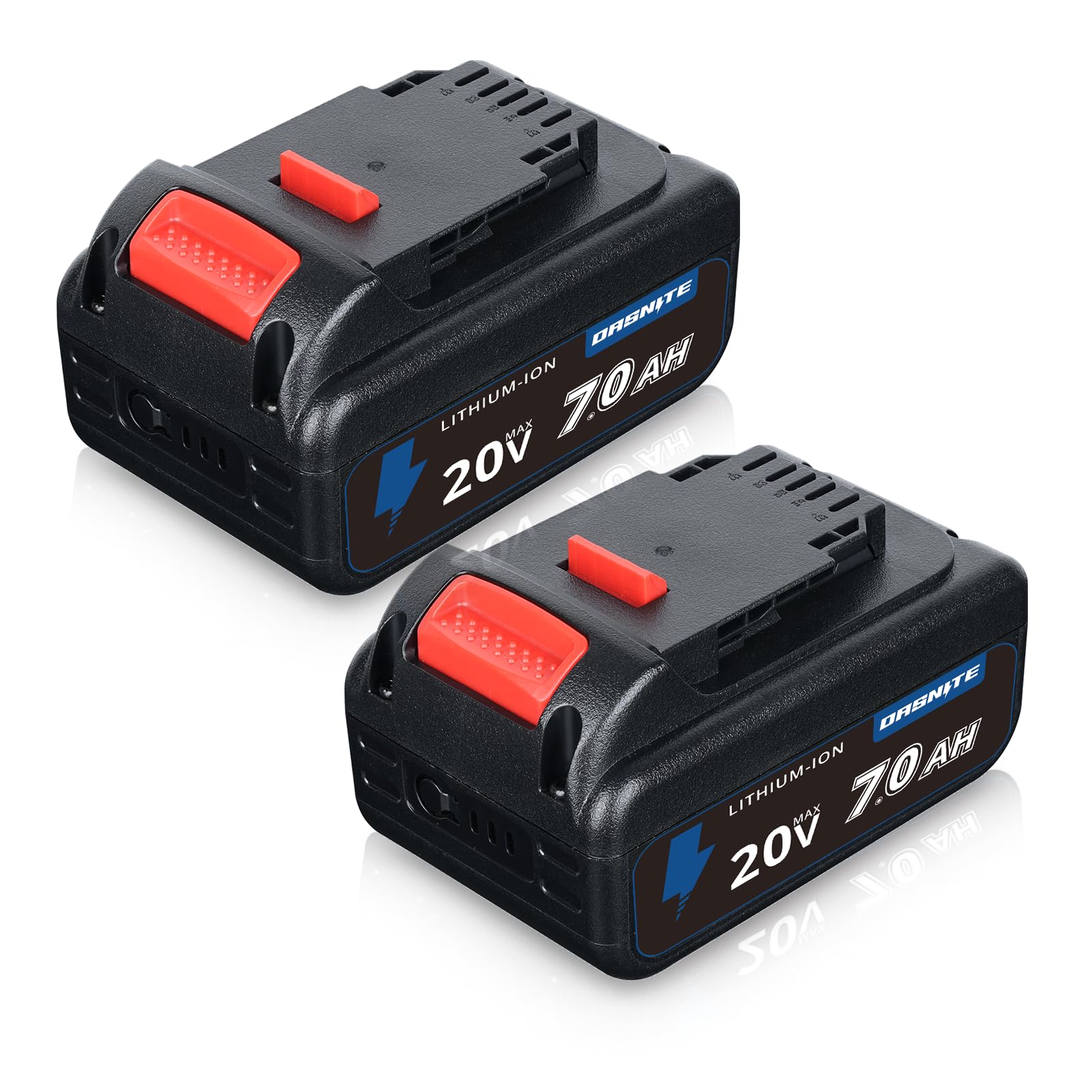 DASNITE DCB200 7.0Ah 2Pack 18V-20V Battery Remplacement for Dewalt Batteries Compatible with Dewalt 18V Battery DCB180 DCB181 DCB200 DCB201 DCB202 DCB203.