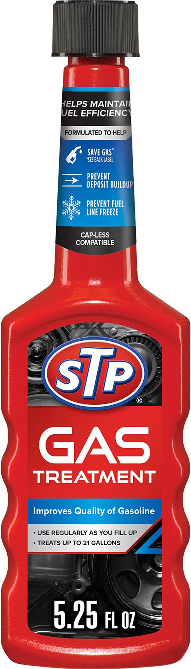 Gas Treatment, Fuel Intake System Cleaner, Bottles, 5.25 Fl Oz, Pack of 12