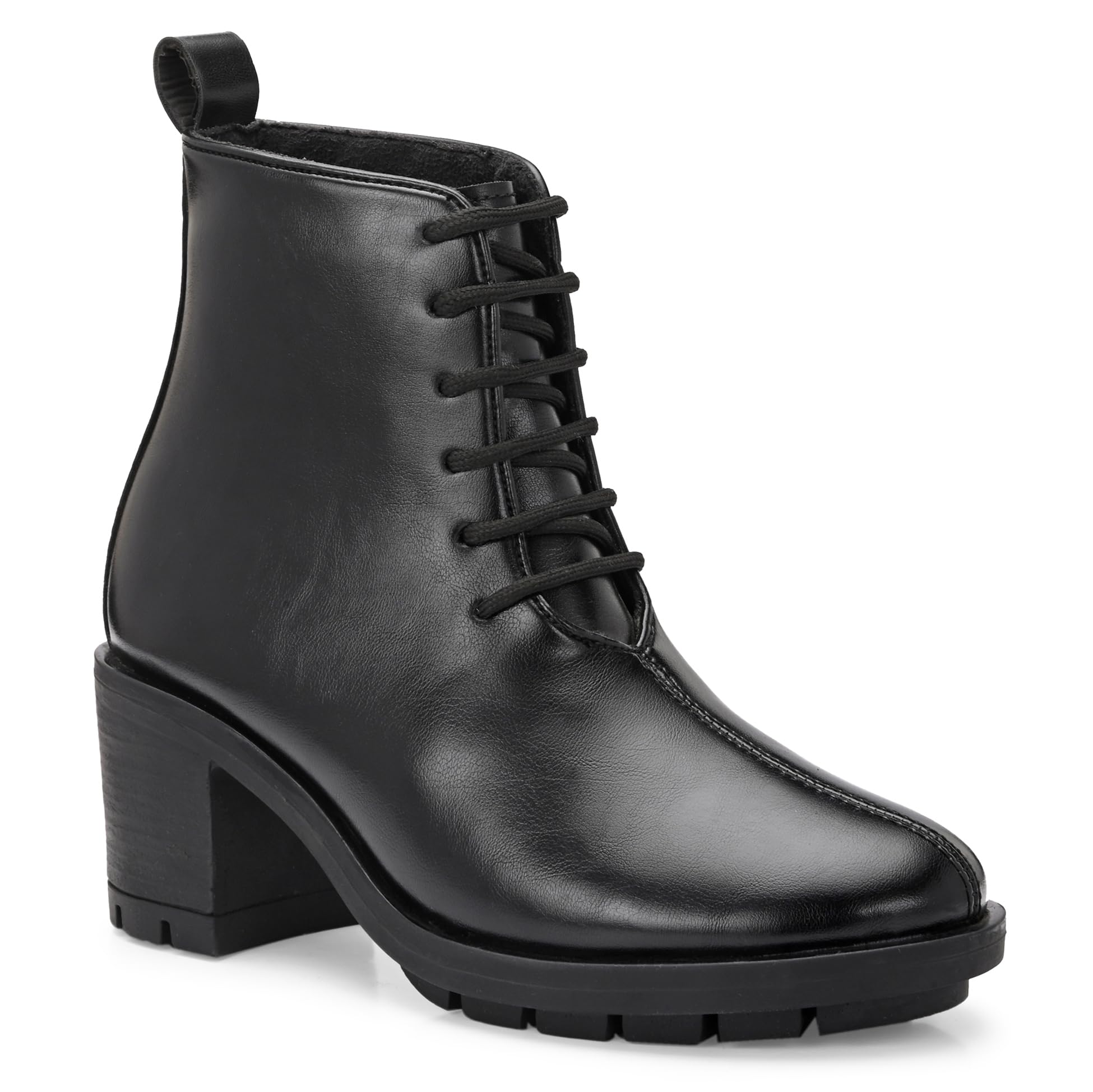 afrojack Women's Chelsea Boot Comfortable Stylish Lace Up Fashion Casual Chelsea Heel Boots For Women (wb310)-picture-1