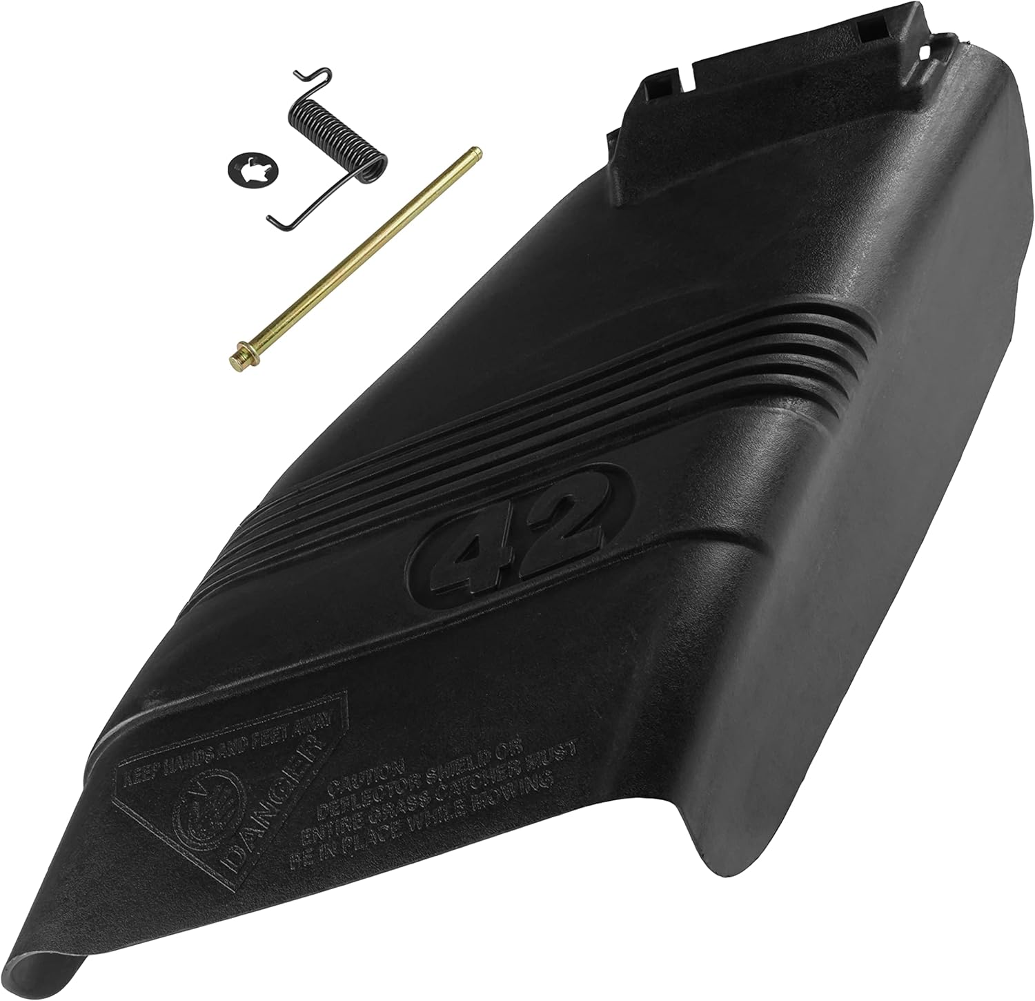 Caltric 42" Deflector Shield with Mounting Hardware Compatible With Husqvarna YTKH1542 XP 2001-2004 / LTH152 LTH1742 LTH1842 LTH18542 YTH2242 LTH2042