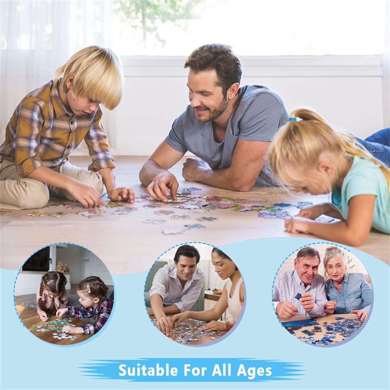 Puzzle 1500 sztuk dla dorosłych, puzzle do samodzielnego wykonania, puzzle stymulujące zabawki edukacyjne wystrój domu (badanie roślin koty)