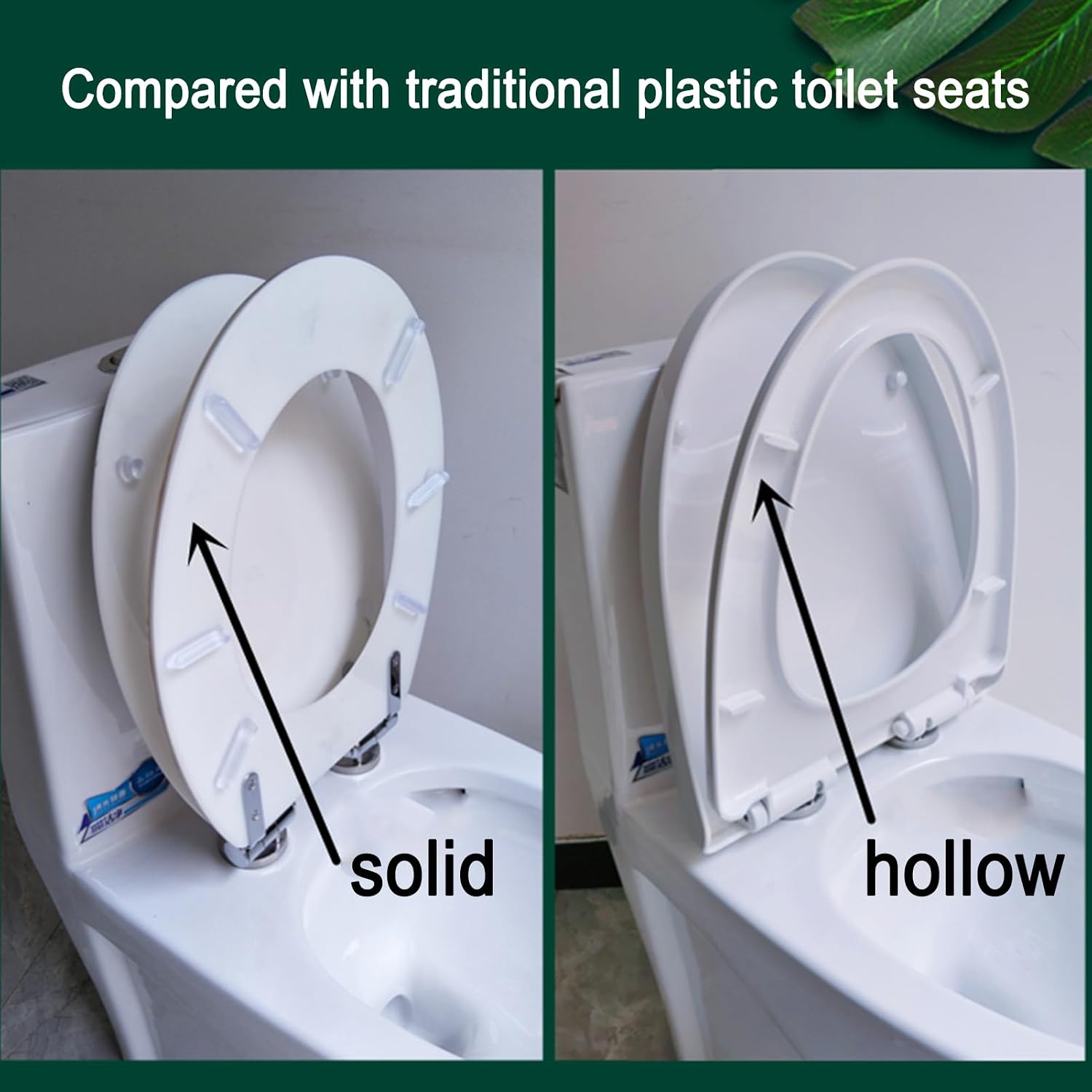 Toilet seat soft close toilet seat Soft Close Family Toilet Seat with Quick Release Function, Toilet Seat with Toddler Seat Built in, Transparent Resin Toilet Seat, 3D Effects, U/V/O Type, Easy to Ins