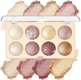 Sombra de ojos rosa de 8 colores, paleta de s...