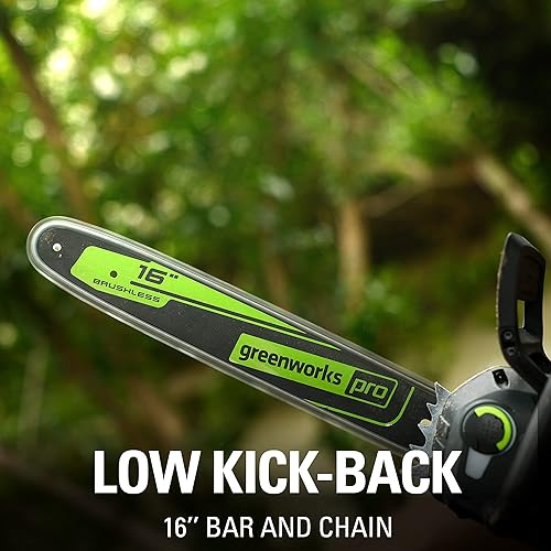 Miniatura 3 de Greenworks Pro - Motosierra inalámbrica sin escobillas