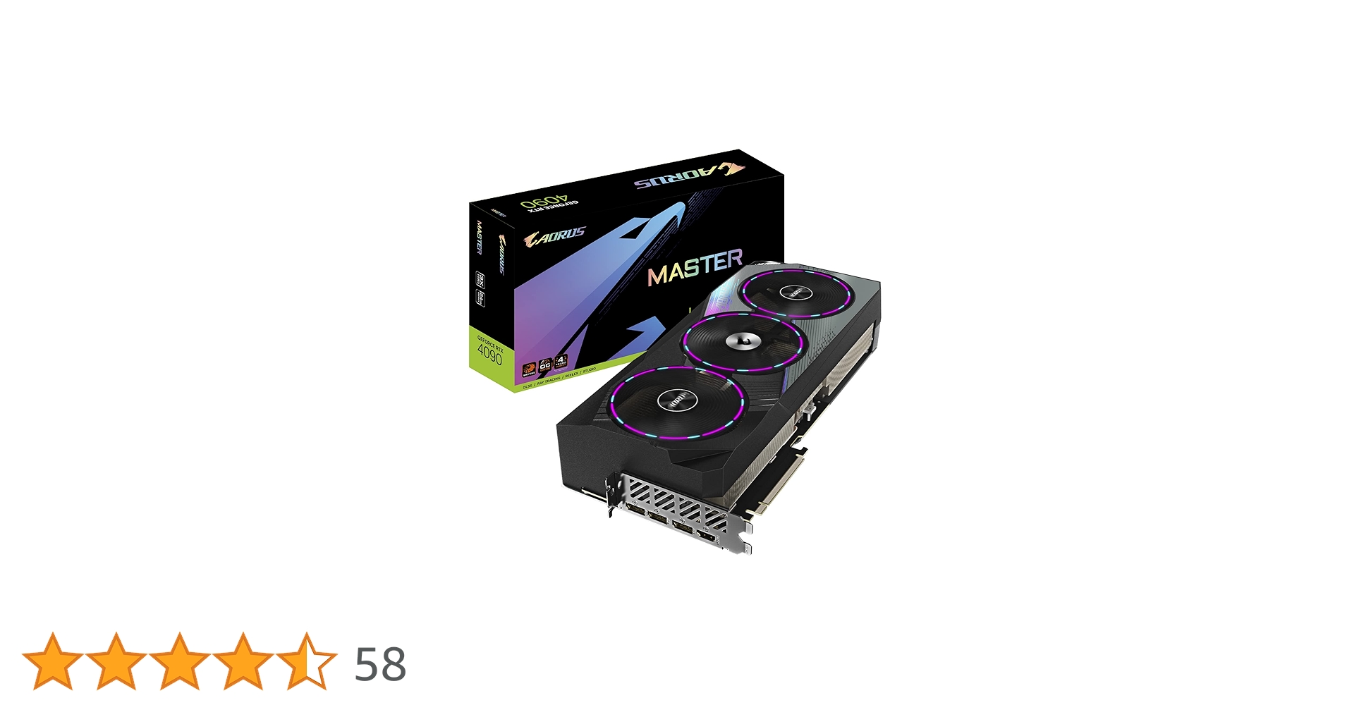 グラフィックボード・グラボ・ビデオカード GIGABYTE AORUS GeForce RTX 4090 MASTER The Aorus RTX 4090 Master is the biggest GPU we've ever seen