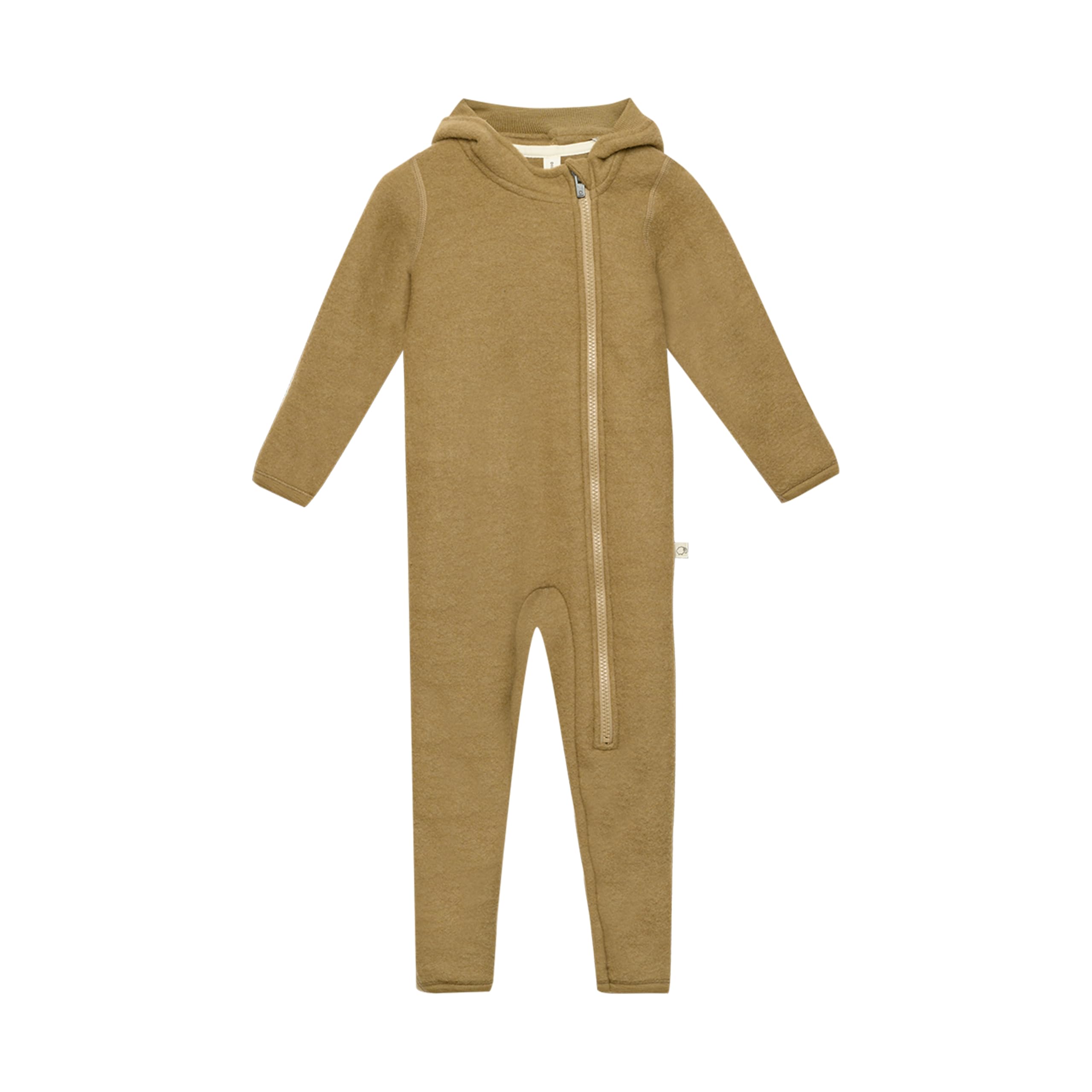 Dilling Desert Grass Pramsuit In Organic Merino Wool For Babies - 2-4M