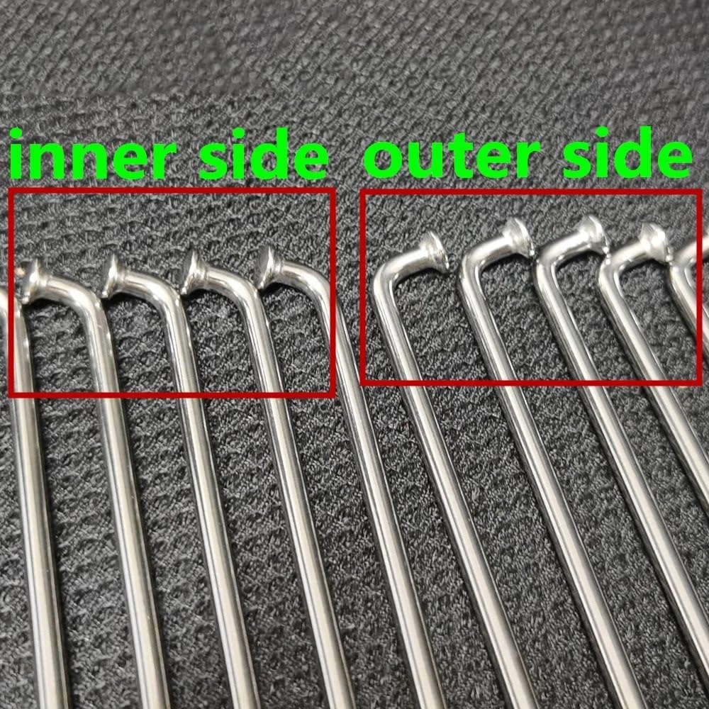 40 sztuk 8G średnica 4.0mm J-bend okrągłe szprychy motocyklowe 304 szprychy kół motocyklowych ze stali nierdzewnej(140mm)