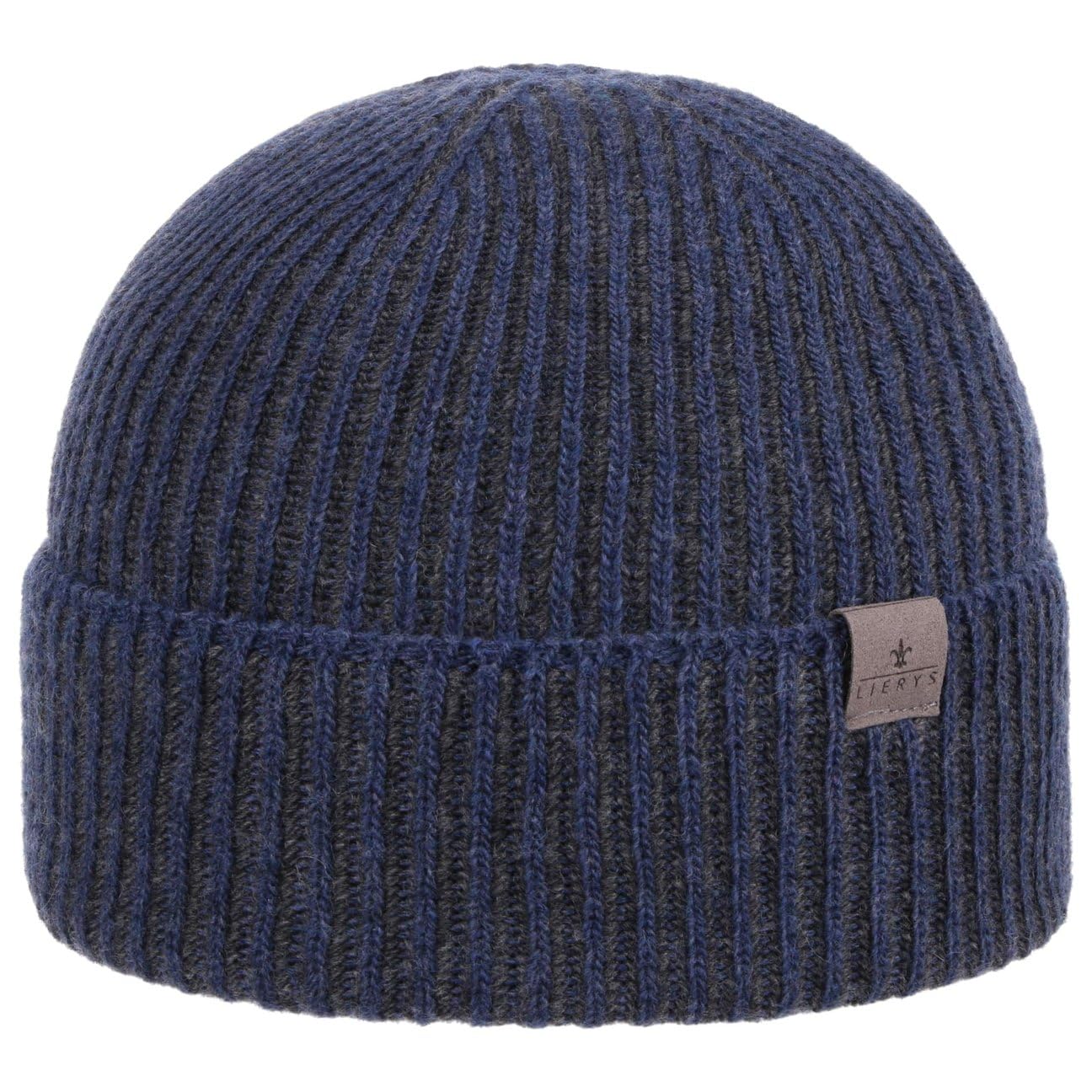 CAPPELLISHOP Twotone Wool Berretto con Risvolto Beanie Screziato Prodotto in Italia Uomo Autunno Inverno