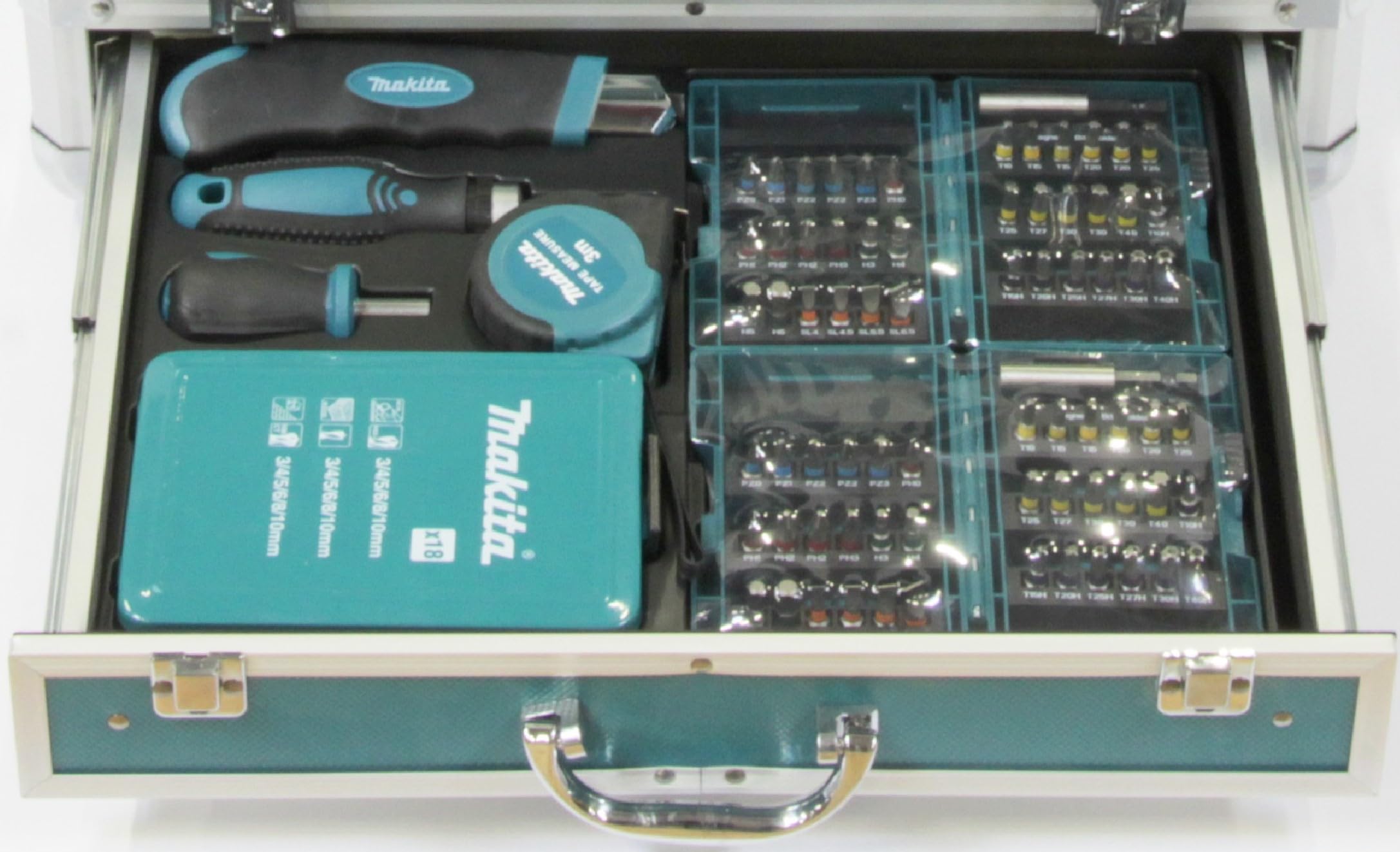 Makita DHP482RFX9 Batería Taladro 18V LXT 62Nm 2x3.0Ah MAKPAC 92 Accesorios