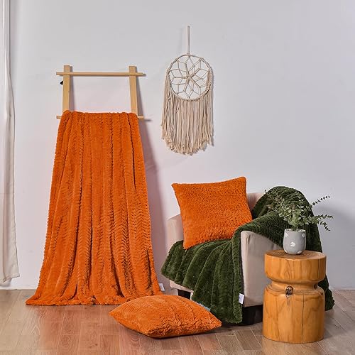 Vista 6 de YUSOKI Manta de lujo de piel sintética individual XL para cama individual XL, 2 capas, 5.2 libras, para todas las edades, decoración del hogar sin