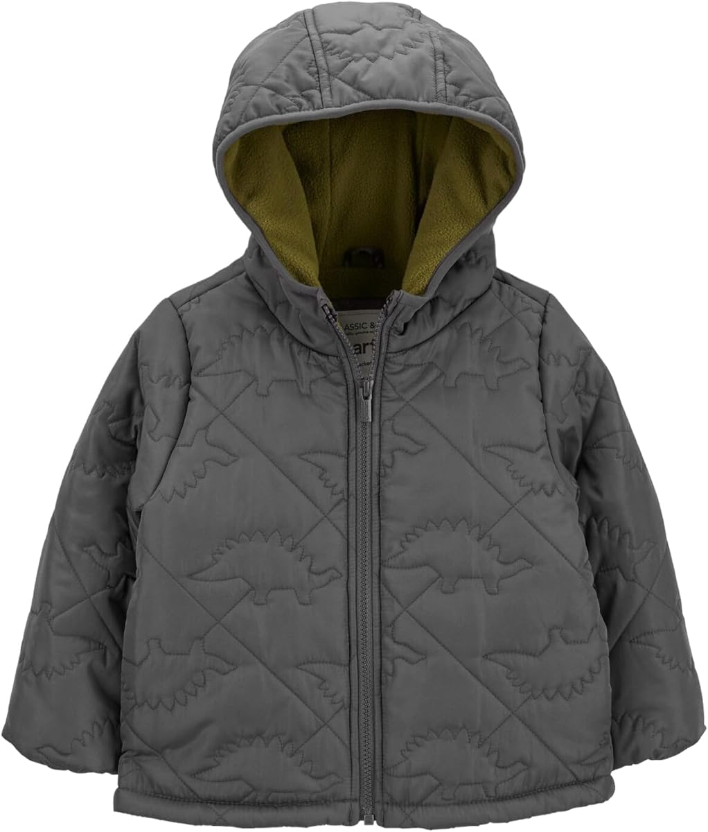 Boys Dinosaur Heavyweight Puffer Jacket