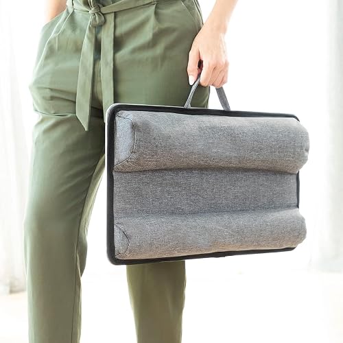 InnovaGoods® Soporte portatil con cojín, Mesa Auxiliar XL Deskion, Soporte para Ordenador portatil cómoda y ergonómica, con Alfombrilla de ratón, Cojín Doble Almohadilla con Inclinación óptima. - 6