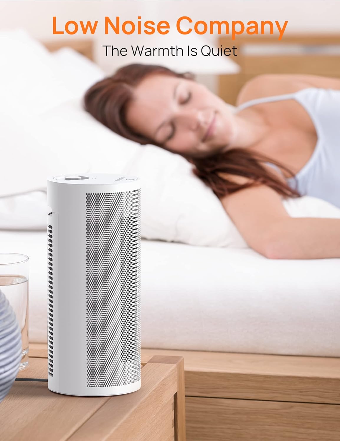 review Upstreman Space Heater for Indoor Use, 1500W Fast PTC Ceramic Heating, 3s Instant Heating, 70° Oscillating,Tip-Over Protection,Small Heater for Office, Bedroom and Desk Use, White