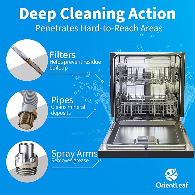 Tabletas Limpiadoras para Lavavajillas OrientLeaf, Aroma Limón miniatura 3