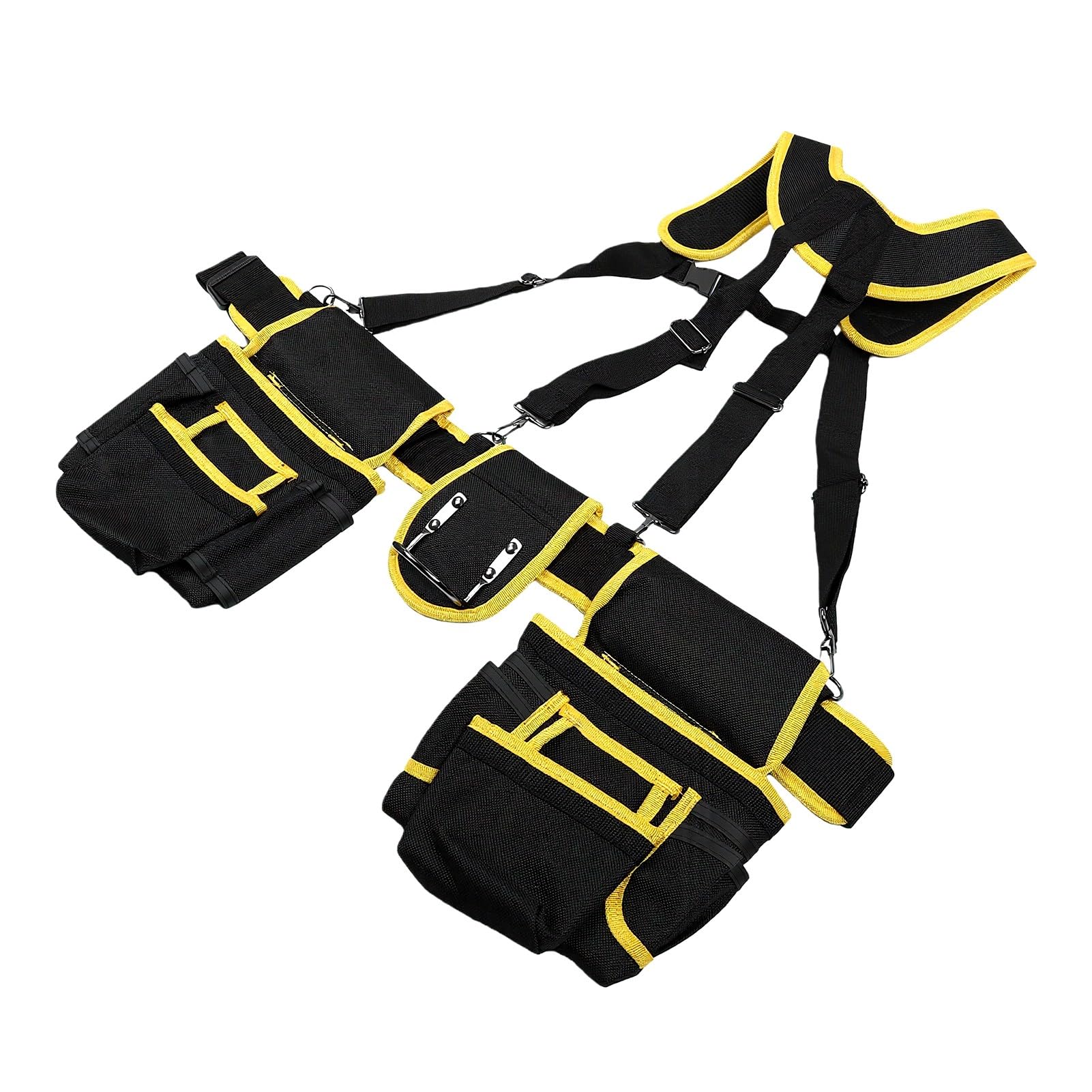 Luocute Ceinture à Outils Robuste avec Bretelles, Poches Multiples