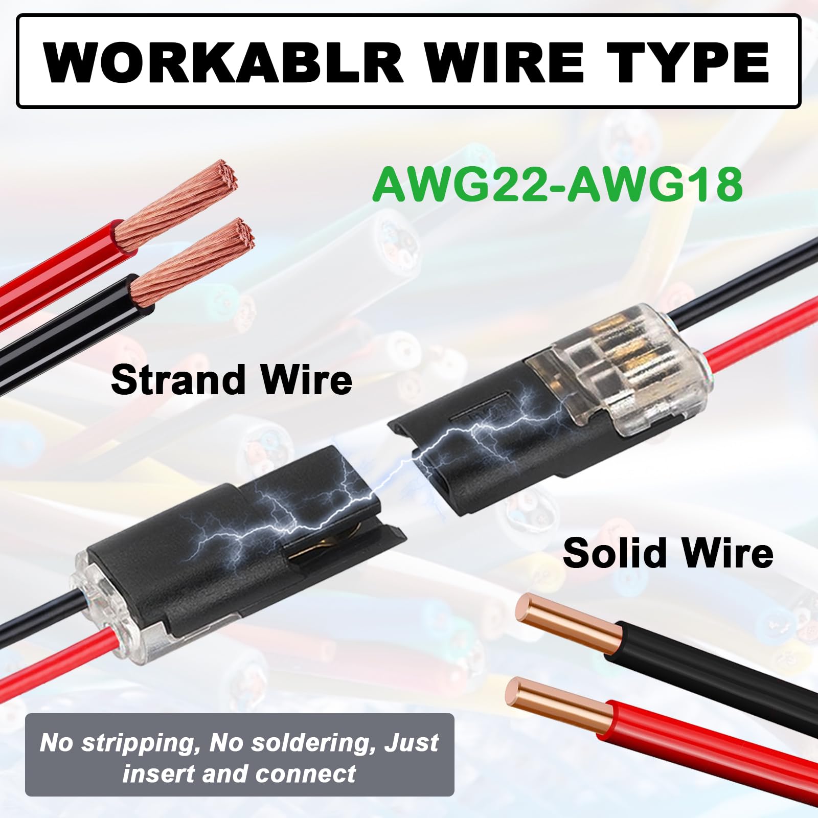 Low Voltage Wire Connectors - 20 Pack -4