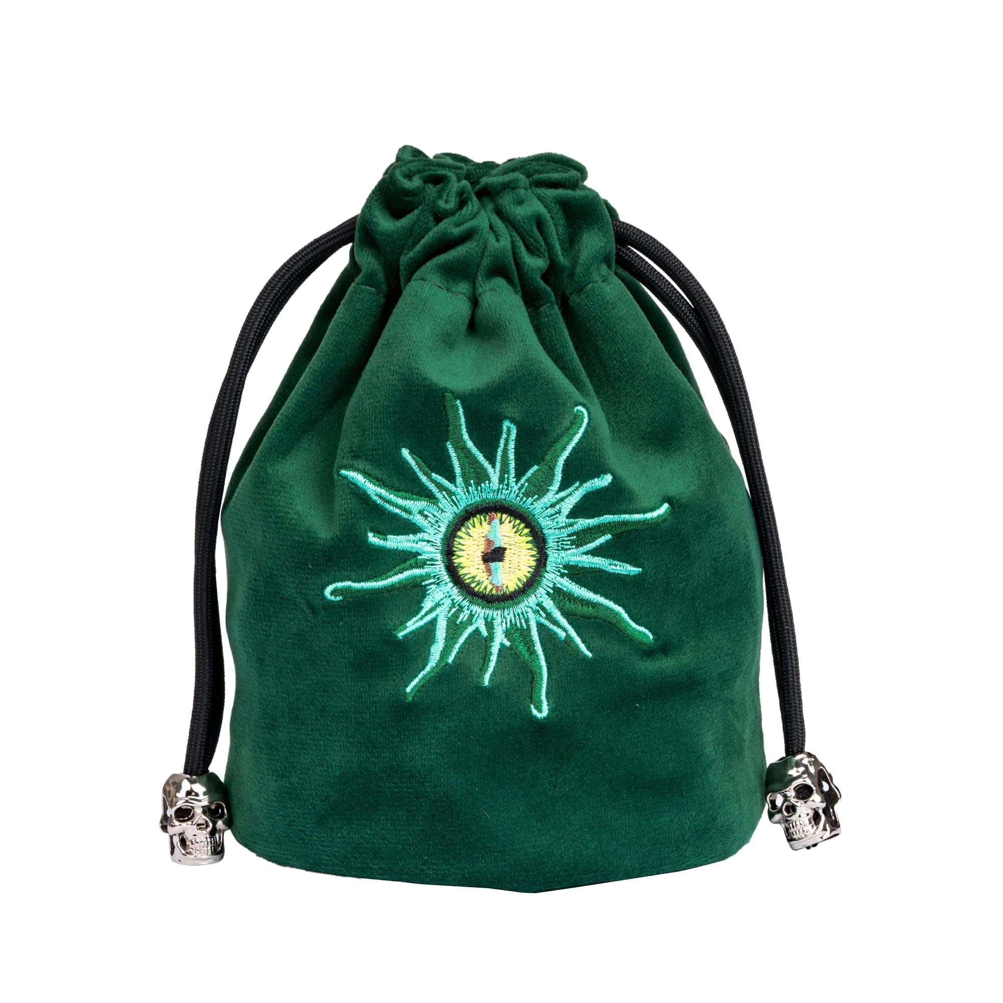 Green Large Dice Bag D&D Cute Storage Bag for Dungeons and Dragons Role Playing Games Tabletop Games - Capacity 100+ Polyhedral Dice