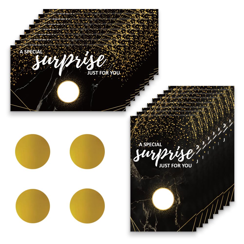 Cartes à gratter noires et dorées pour animer vos ventes et fidéliser vos clients