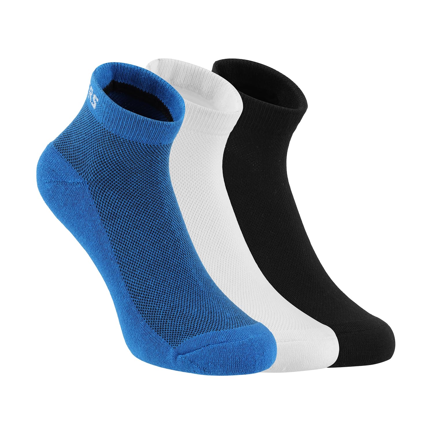Cotton 3Pk Mens Half Terry Ankle Length Socks-S20075Id-Wbkb, Assorted
