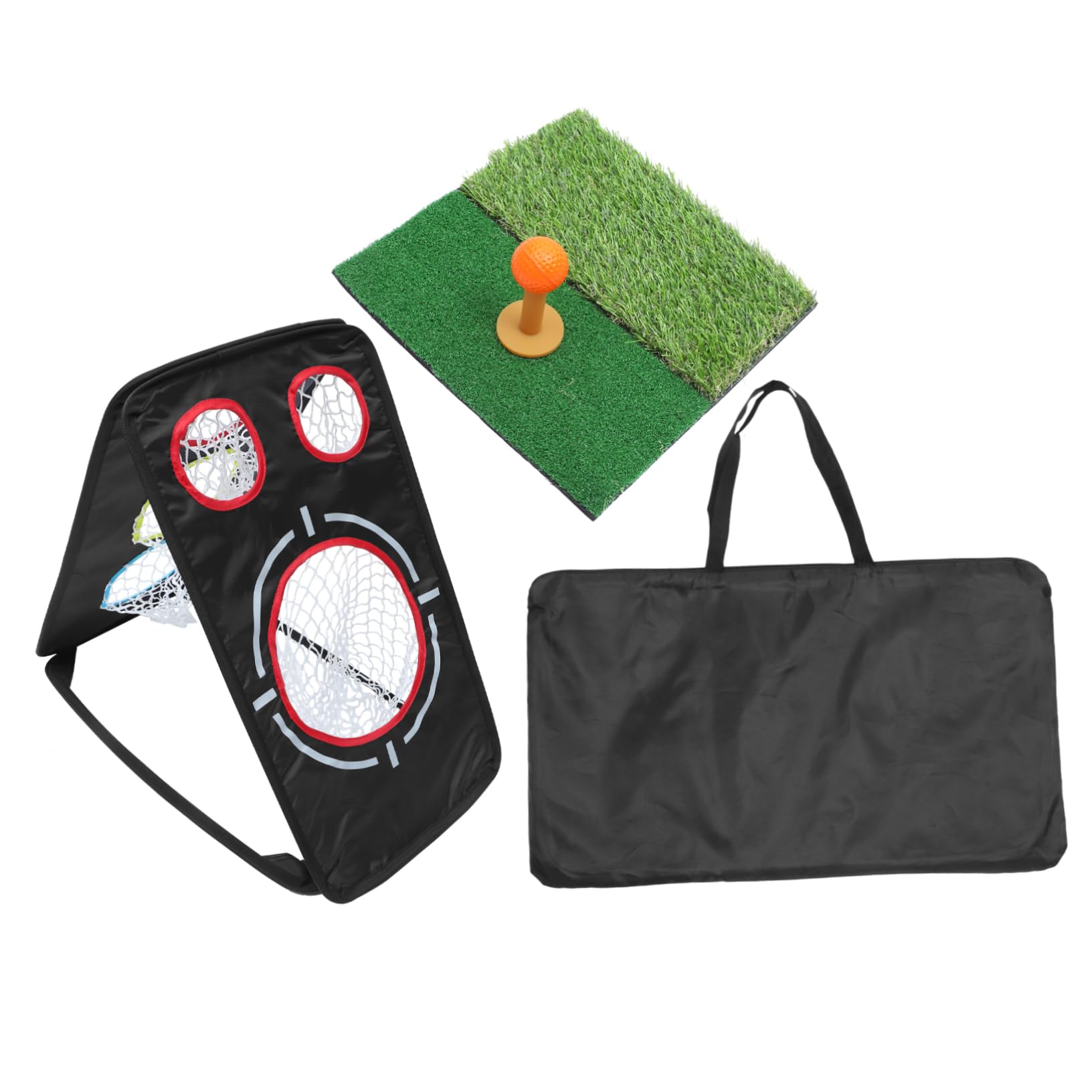 Mipcase Folding Chipping Net Portable Dual Sided Practice Tool for Use Shot Accuracy with Sturdy Frame Golf Training Aid for All Skill Levels