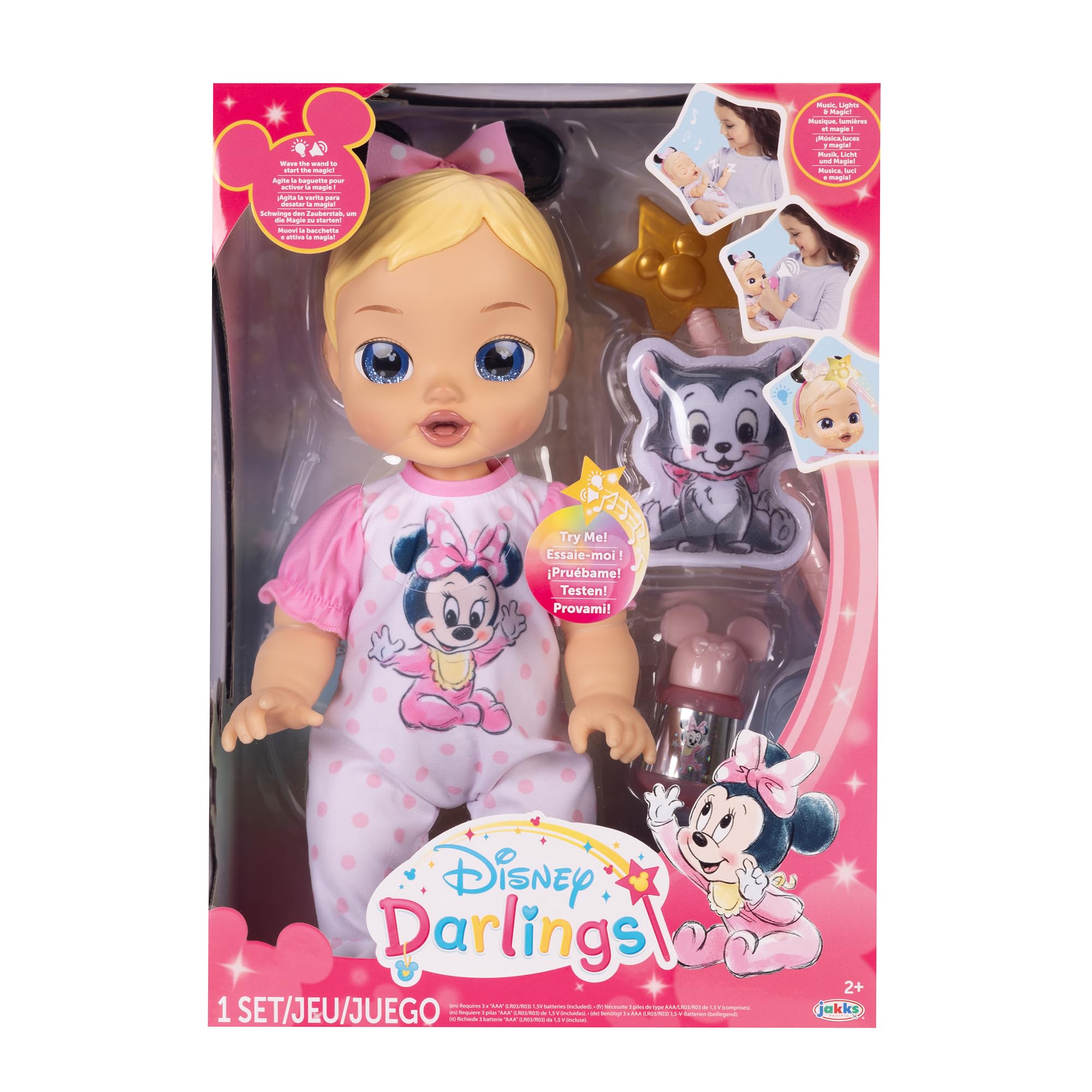 Disney Deluxe Feature Doll: Minnie - Blonde hair, niebieskie oczy