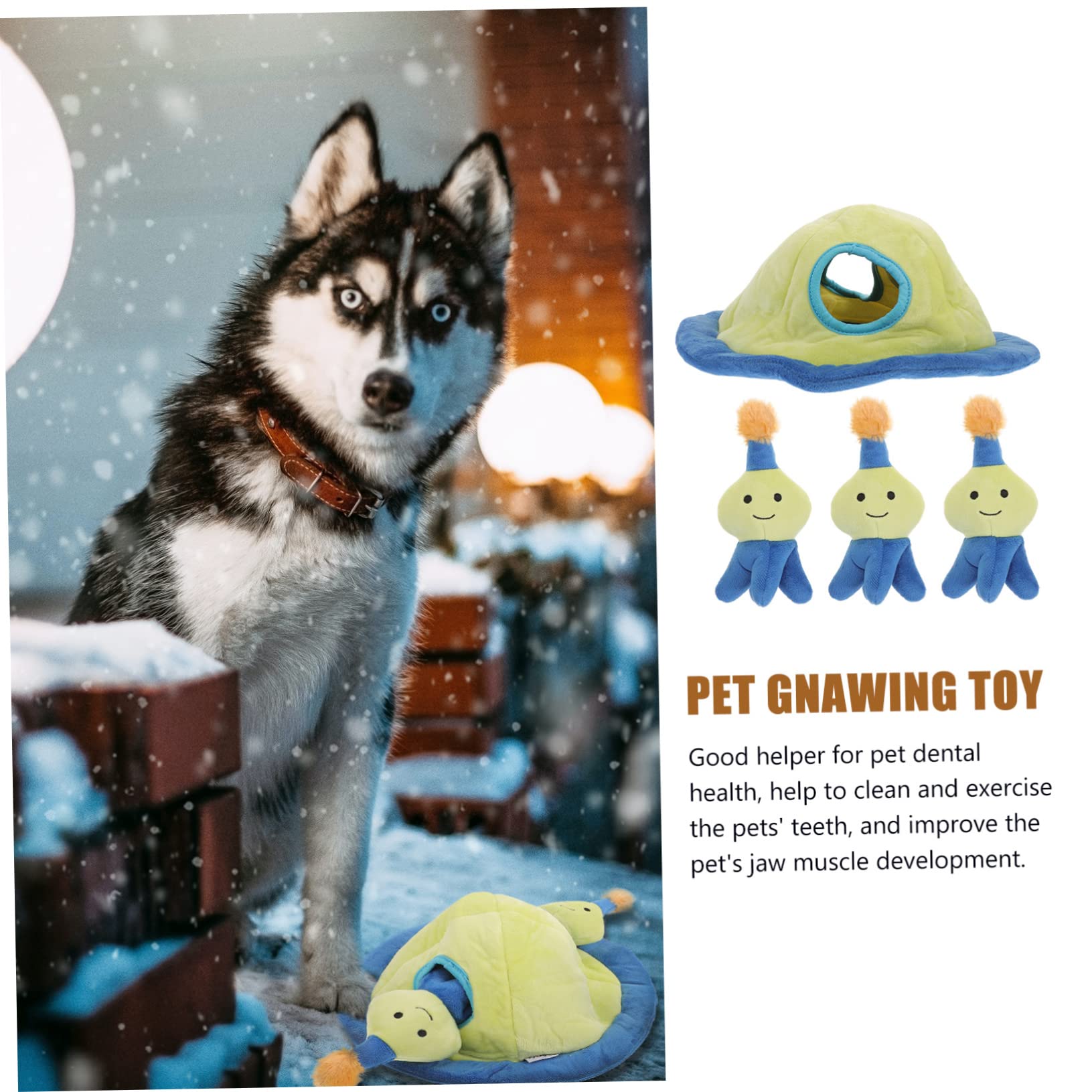 Kisangel 2ensembles Jouet Molar pour Chien Jouet Peluche Éducatif pour Chiots Amusant Et Réducteur Anxiété Améliore Le Lien Entre Animaux Et Propriétaires