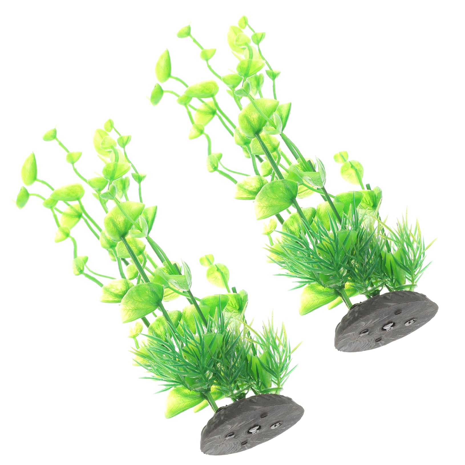 Sosoport 5 Sätze Aquarienlandschaft Aquariengras Wasser- Aquarium Pflanzen Panzer Teich Bausatz Aquariumdekorationen Klein Kleine Pflanzen Aquarienpflanze Betta-Blatt Plastik 2 Stück * 5
