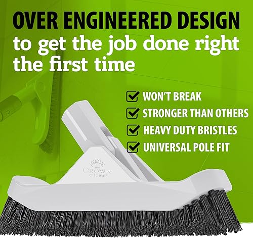 Miniatura 2 de Cepillo de lechada  Cabezal de cepillo limpiador de juntas y esquinas con cerdas rígidas resistentes para limpiar bañera, piscina, azulejos, baño,