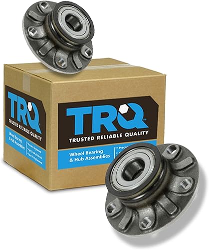 Vista 8 de TRQ Juego de Rodamientos de Rueda y Cubierta de Llanta Trasera para Conductor y Pasajero 2 Piezas Compatible con Infiniti G35 2003-2006 2007 G35