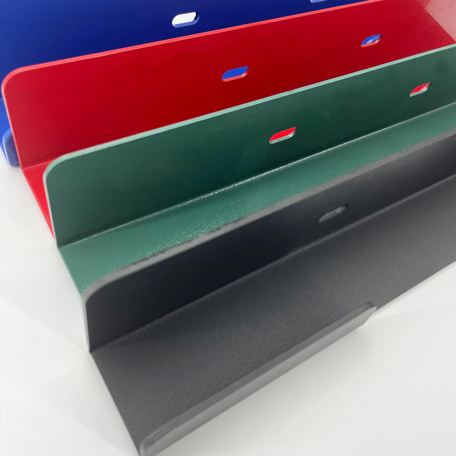 Soporte de acero resistente para cubos de basura con ruedas, seguro para exteriores, soporte de pared estable para vientos fuertes, soporte para residuos de jardín y reciclaje
