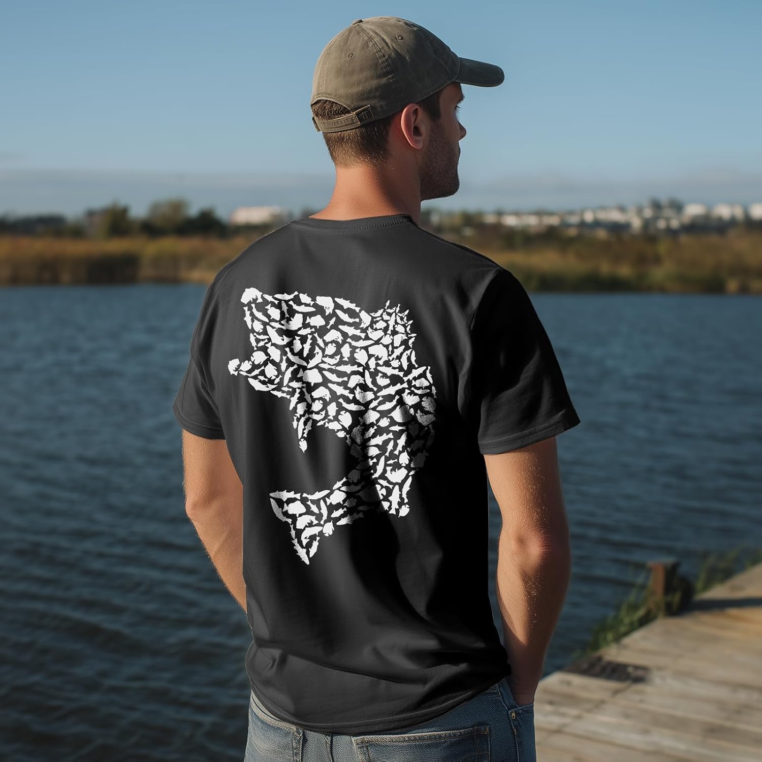 Palmyth Fishing Shirts for Men Short Sleeve Sun Protection T Shirt UPF 50+ Quick Dry Tee - Image 2