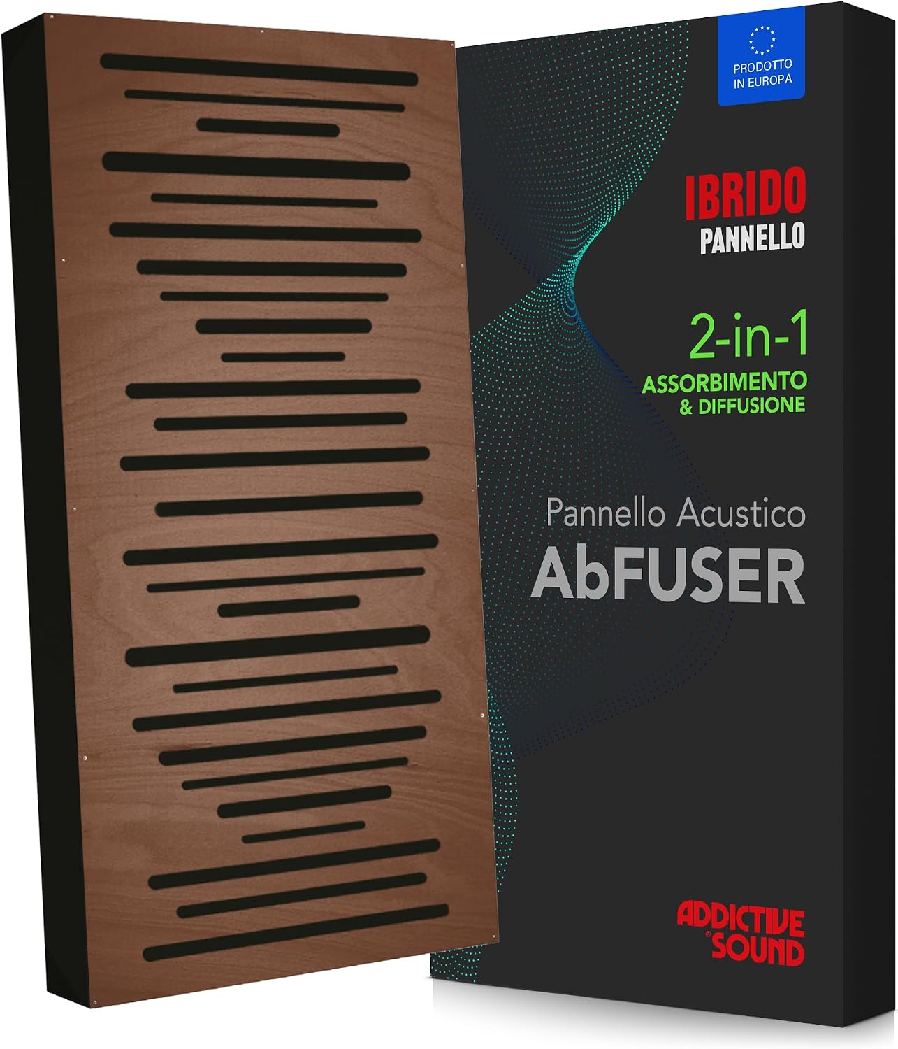 Pannello Acustico AbFuser 100x50 cm, Marrone - Addictive Sound