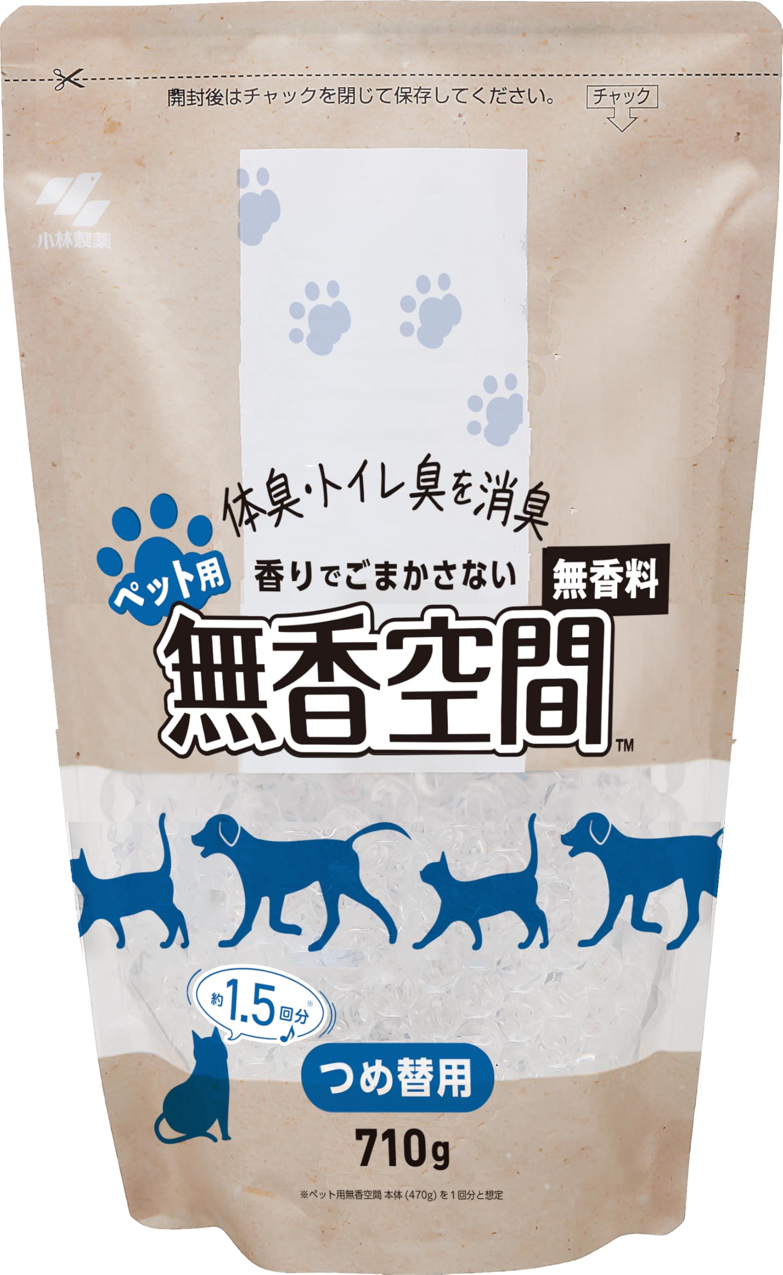 Amazon.co.jp: 無香空間 ペット用 無香料 詰替用 710g : ドラッグストア