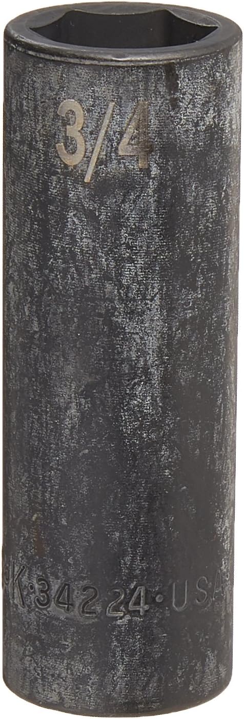 SK Tools USA 1/2" Drive, 3/4", 6 Point, Deep Impact Socket | 34224