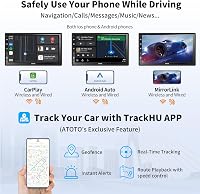 ATOTO A6PF 2DIN 7" QLED Android autórádió – 2GB+32GB, DAB+, Vezeték nélküli CarPlay és Android Auto, GPS, Wi-Fi, Bluetooth 5