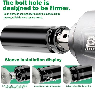 20PCS Impact Socket Set 1/2 Inch, Drive Master Deep Impact Socket Set 8mm - 32mm, Impact Driver Hex Bit Sockets, Car Large Torque Wrench for Drill, Ratchet, Heavy Duty Spanner Tool
