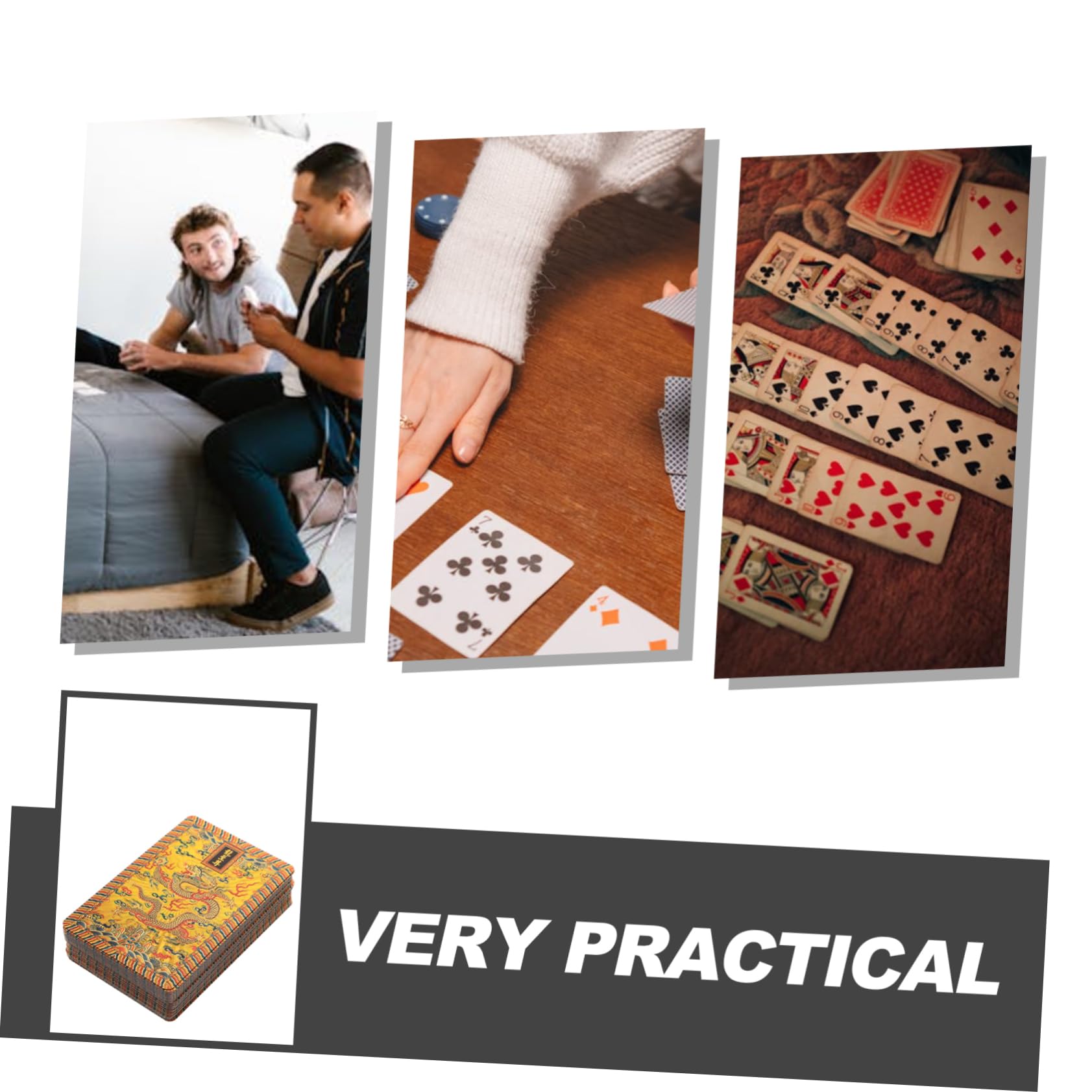BESTonZON 4confezioni Poker Impermeabili Design Per e Resistente Per e Appassionati Poker