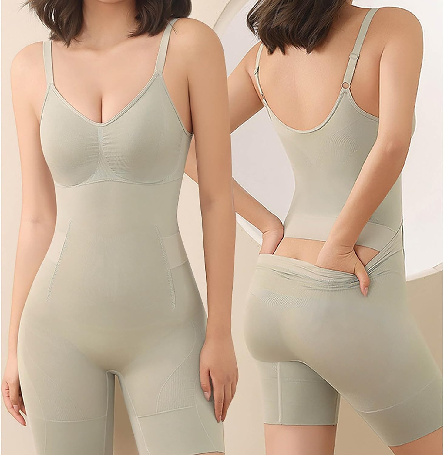 Back Opening Design for Easy Bathroom Use Slimming Tights with Comfortable Fit Bodysuit Shapewear Womenswear