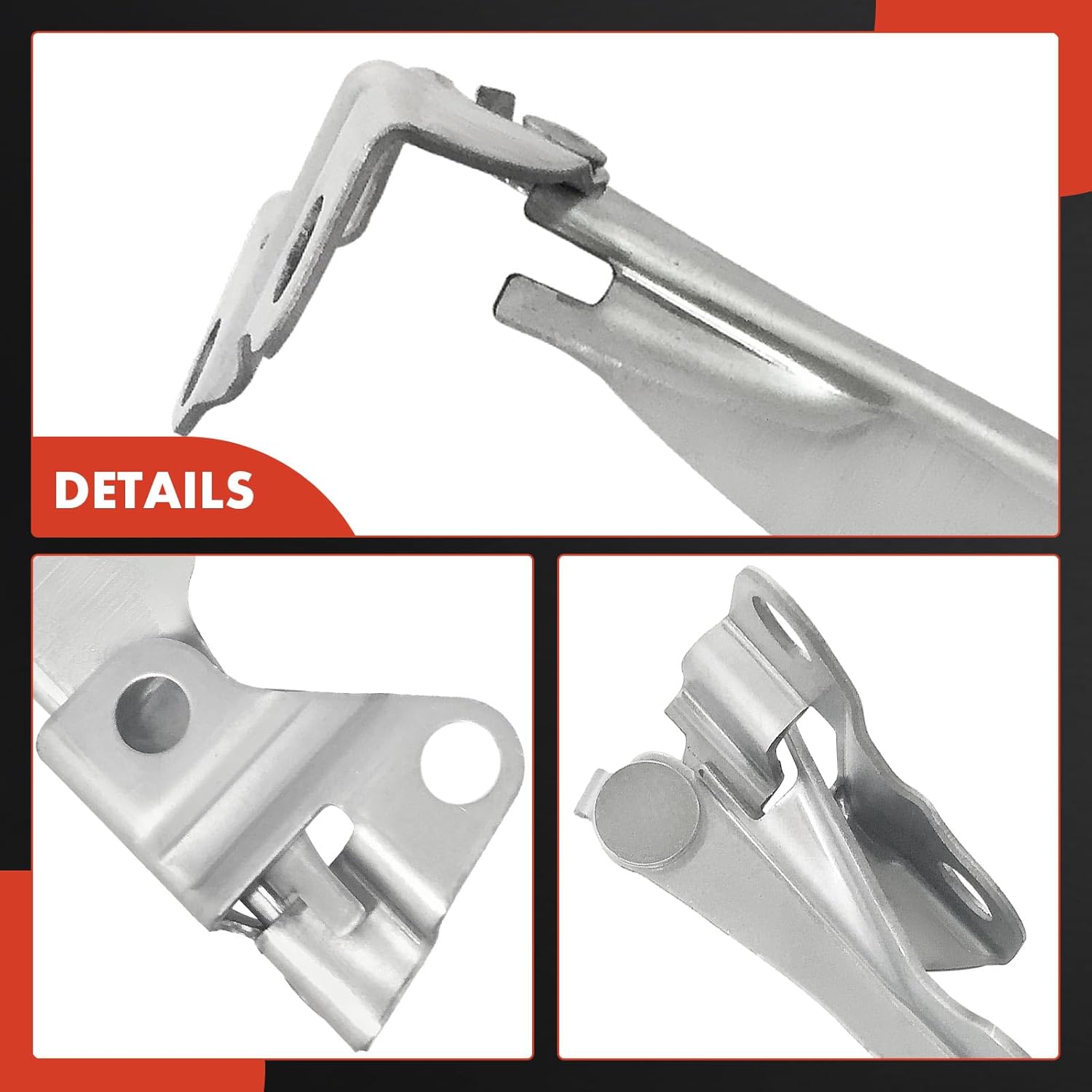 A-Premium Driver and Passenger Hood Hinges Compatible with Ford Escape 2008-2012 & Mercury Mariner 2008-2011, Set of 2 Front Left and Right Side Hood Hinges, Replace# 8L8Z16796A, 8L8Z16797A