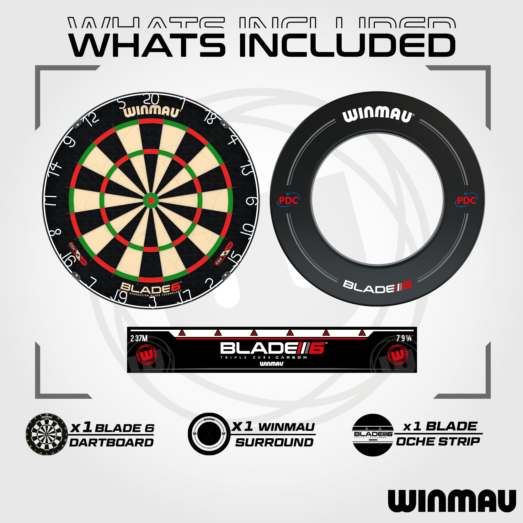 Amazon.co.jp: WINMAU | Blade 6 ダーツボードサラウンドリングセット