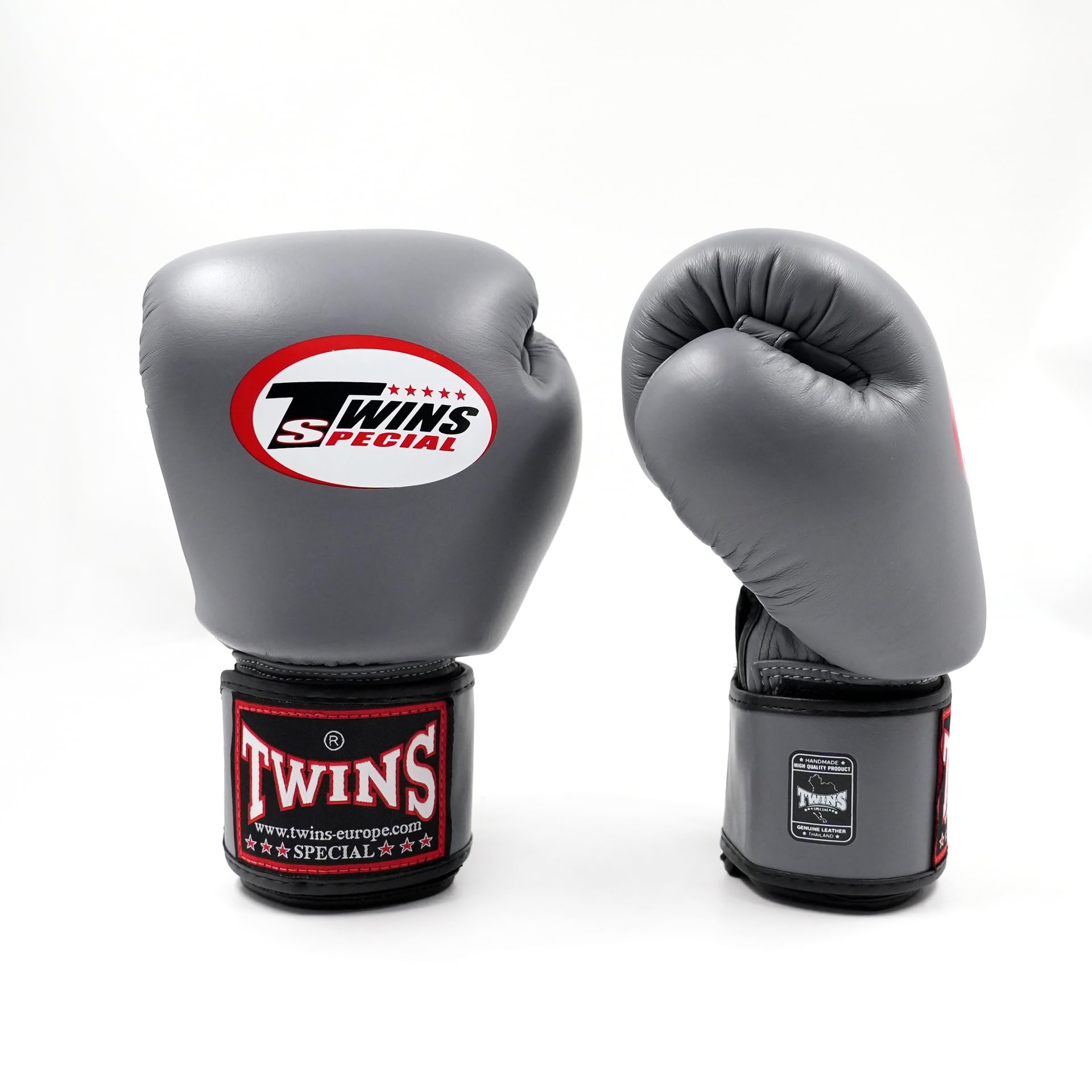 Twins BGVL3 - Guanti da boxe in velcro, colore: Grigio, Grigio, 10oz