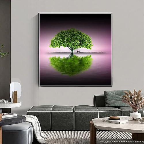 Miniatura 4 de 90s Green Trees Couple Grass Retro Abstract Oil Painting Room Aesthetic Art Poster Living Room Loung Canvas Painting Posters and Prints Wall Art