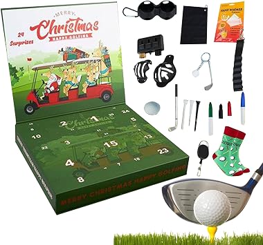Countdown Calendar 2025 Golf Decorations