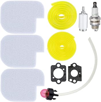 P3314 PP4218A Air Filter Tune Up Kit for Poulan Pro PP4218 PR4218 PP4218AVX PP3816 PP4018 PP4218 PP3516AVX 35cc 42cc Craftsman Chainsaw Parts with Fuel Line Fuel Filter Primer Bulb Replaces 530057925