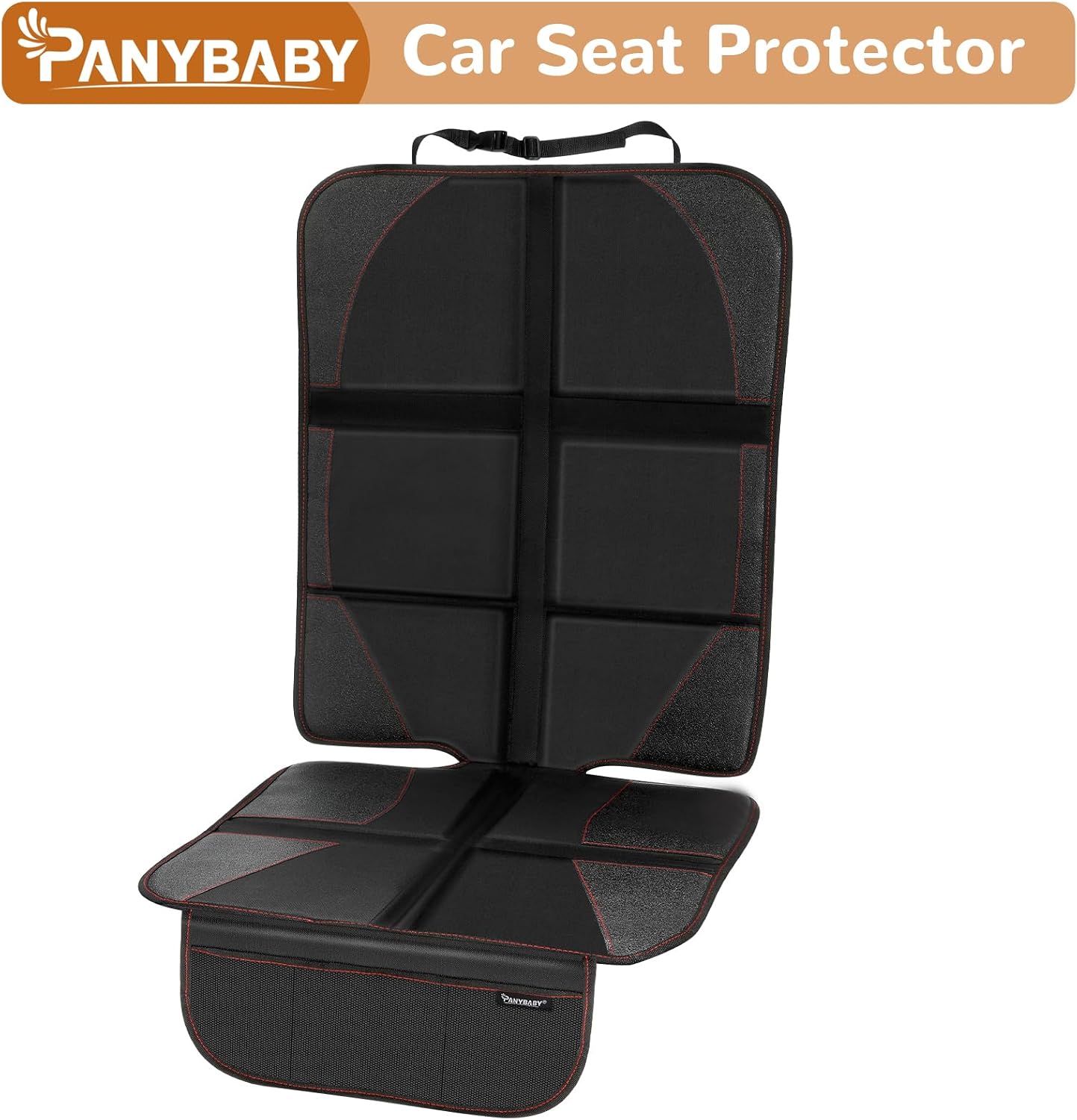 Car Seat Protector for Baby, Car Seat Cover, Durable 600D Oxford Fabric, Anti-Slip Base,Mesh Pockets for Baby and Pet, Sedan SUV Truck (Black),Infant Car Seat Protection
