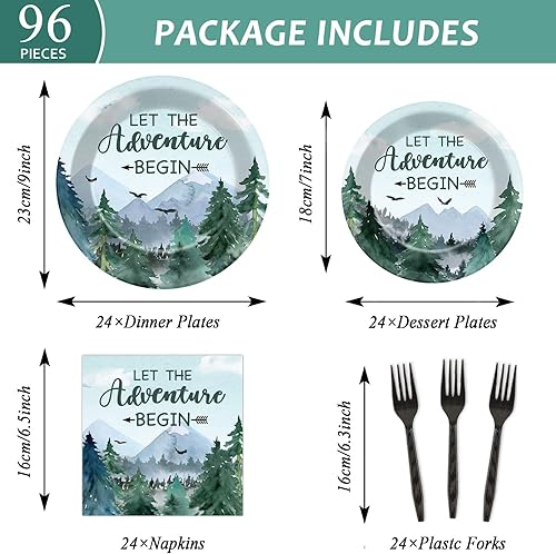 Vista 156 de ZOIIWA - Juego vajilla desechable 96 piezas de Little Boo para baby shower, suministros fiesta fantasmas para 24 invitados, platos, servilletas