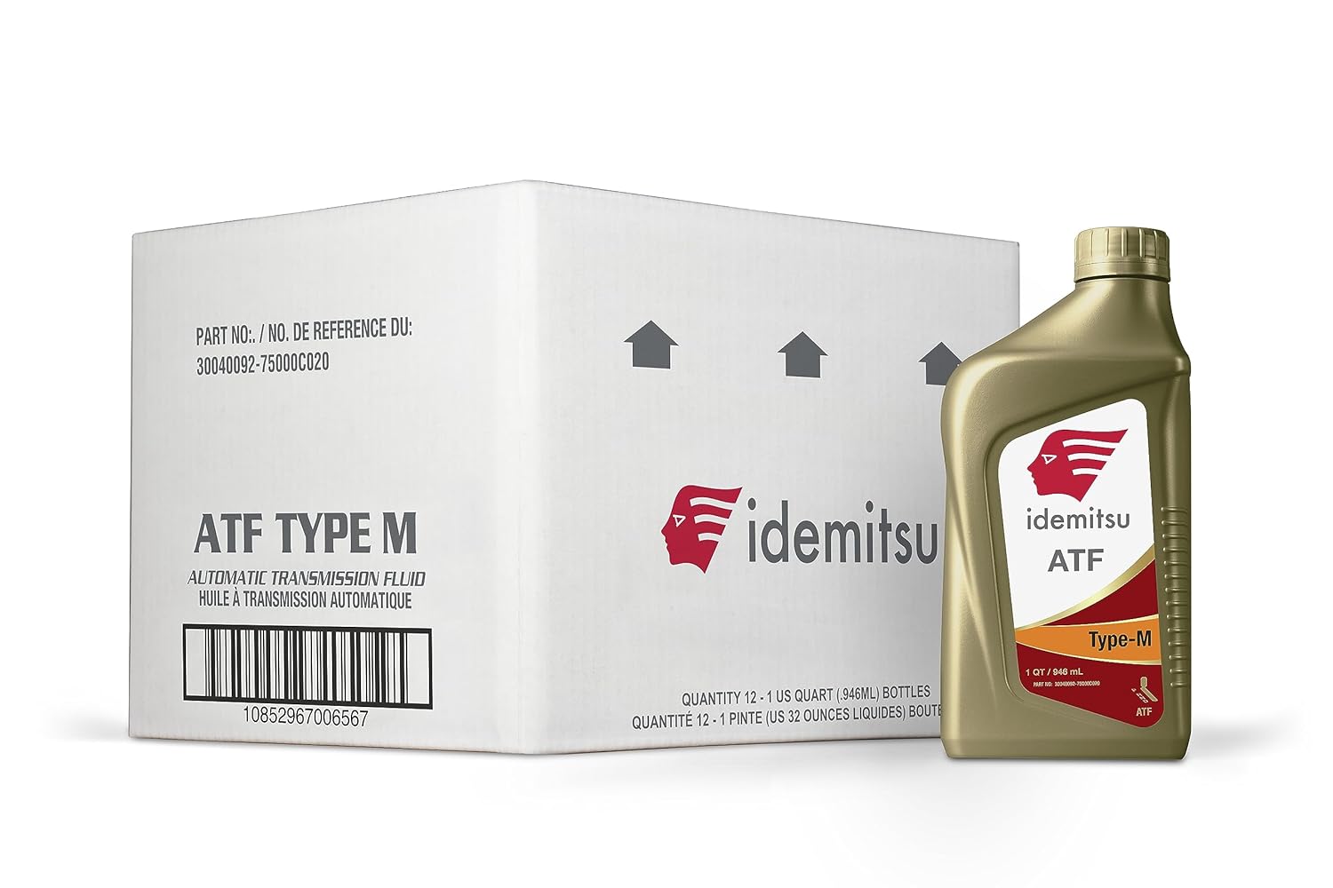Idemitsu ATF Type M Transmission Fluid 1 Quart Case of 12 - Mazda Ford Compatible Superior Wear Protection Smooth Shifting