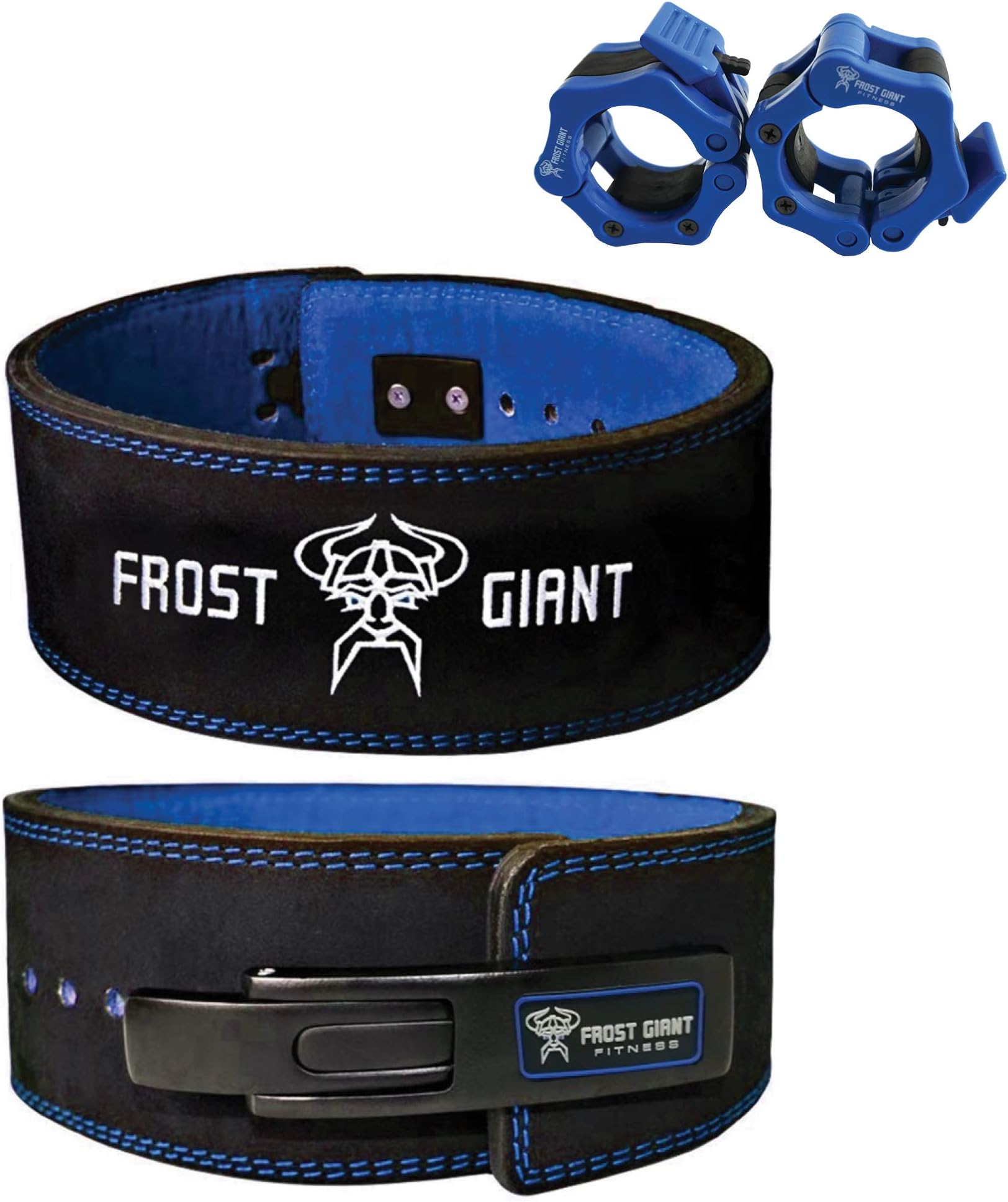 Frost Giant Fitness: Lever Weightlifting Belt Premium Suede Leather | Professional Grade for Deadlifts, Weight Lifting, Squats, (Men & Women, Sizes S-3XL 8MM & 10 MM)