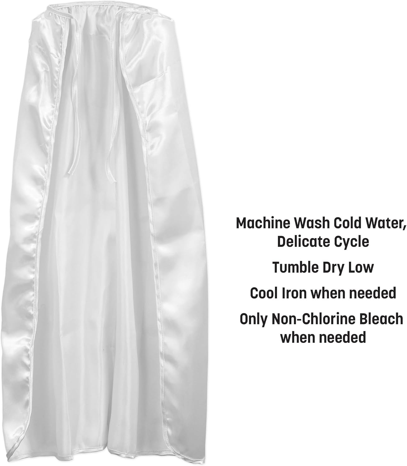 Beistle White Fabric Capes – 2 Pack, Lightweight Polyester Costume Capes with Tie Closures, Hero Accessories for Halloween, Cosplay, Theatrical Costumes, Group Themes & Photo Booth Props, 30"