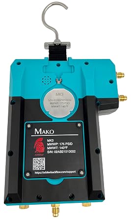 Arbiter Backflow Mako MK3 Digital 3-Valve Backflow Test Kit with Hoses & Soft Case